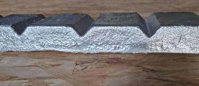 Ingots of Zamak ZL5 alloy